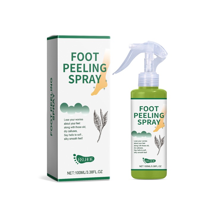 Spray pentru ingrijirea picioarelor, hidratare, exfoliere, 200ml