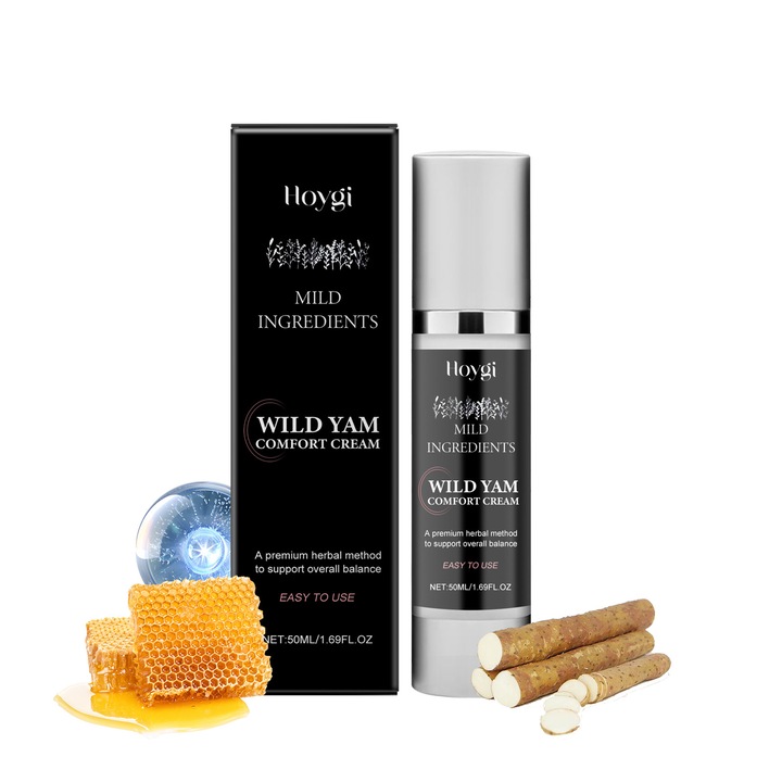 Testápoló krém vadjamsz kivonattal, hidratálás, menstruációs komfort, 50ml