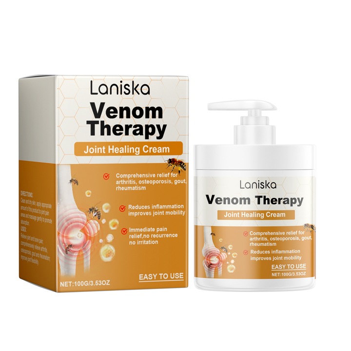 Crema pentru articulatii, ingrijire profunda, reduce disconfortul, imbunatateste flexibilitatea, Laniska