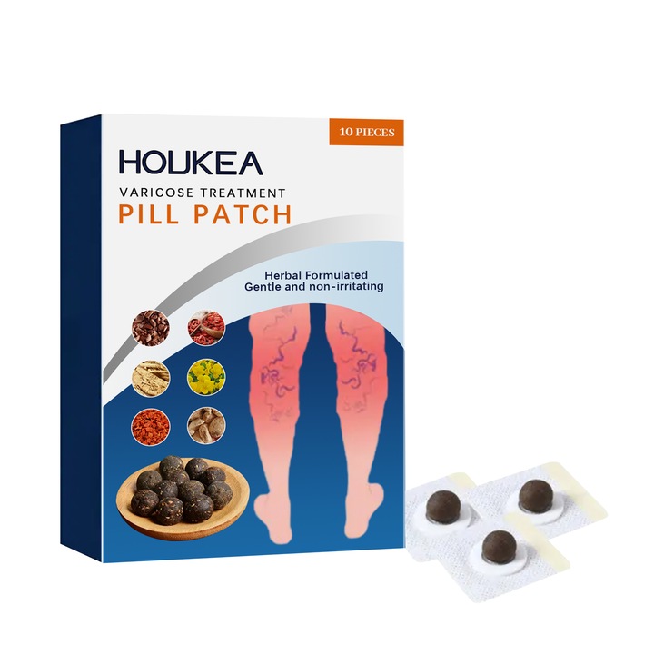 Plasturi pentru picioare Houkea cu ardei iute si ghimbir, set, utilizare simpla, Houkea