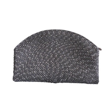 Geanta plic, unicat, lucrata manual, din rafie gri inchis, cu fir metalic, Plic de ocazie_013 Geanta plic, unicat, lucrata manual, din rafie gri inchis, cu fir metalic, Plic de ocazie_013