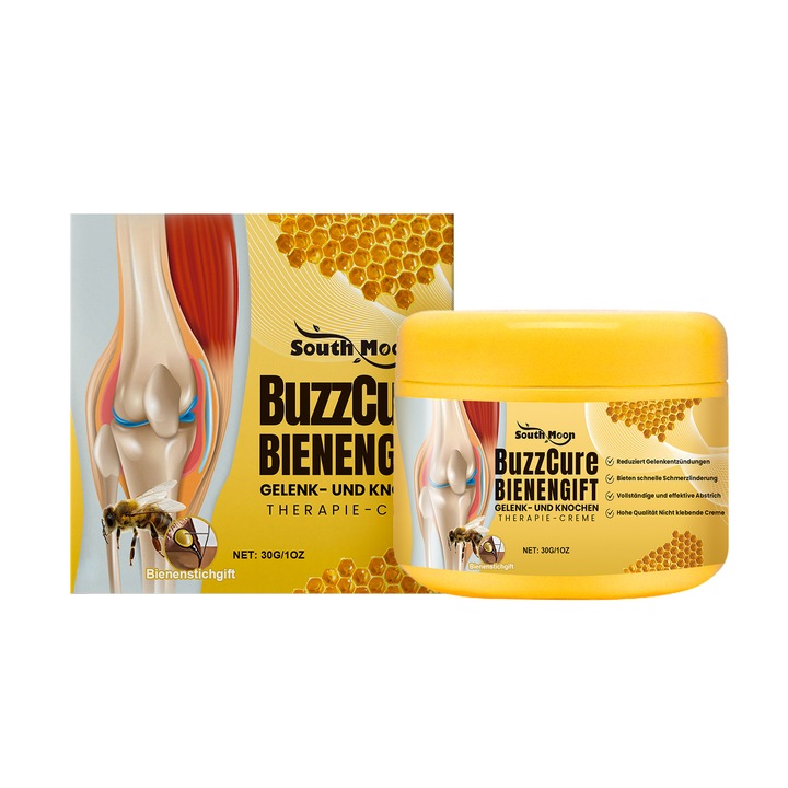 Крем за стави South Moon с пчелна отрова, екстракт от лимон и джинджифил, 100 мл