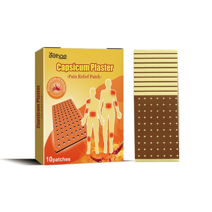 Pachet plasturi pentru ingrijirea articulatiilor, EELHOE, extracte din plante, 8-12 ore aplicare, 10x15cm