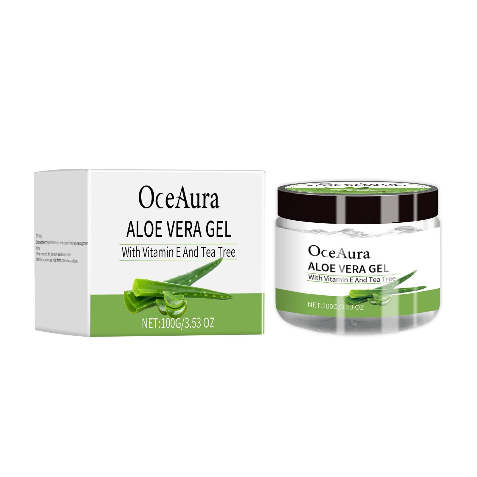 Gel de curatare OceAura cu aloe vera si arbore de ceai, hidratant, 200ml -  eMAG.ro