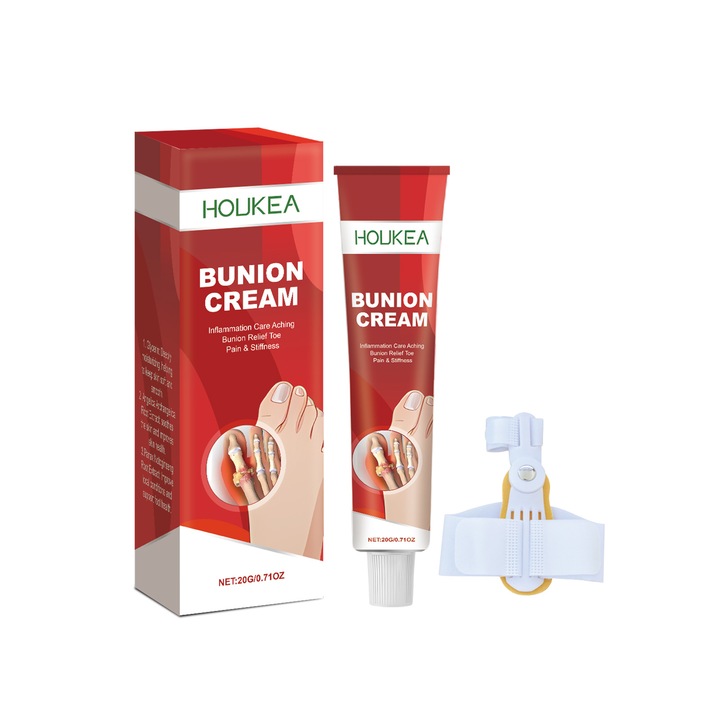 Crema de masaj pentru degete si picioare, Houkea, cu extracte din plante, 100ml