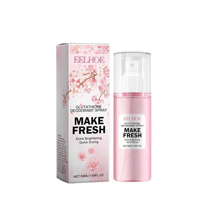 Deodorant spray, EELHOE, extract de floare de cires, parfum elegant