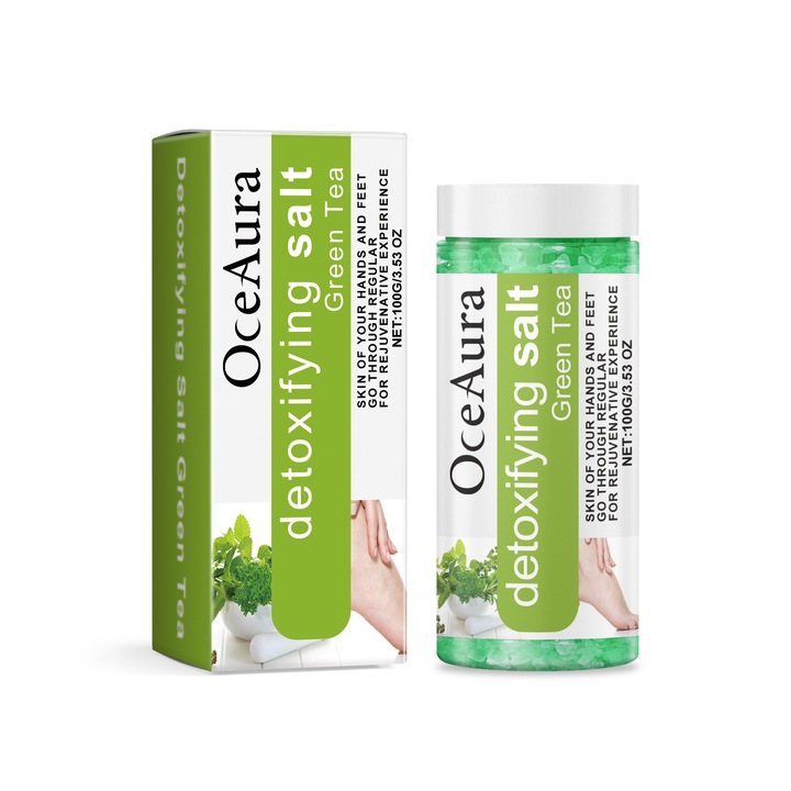 OceAura lábfürdő hab, zöld tea aromával, tápláló formulával