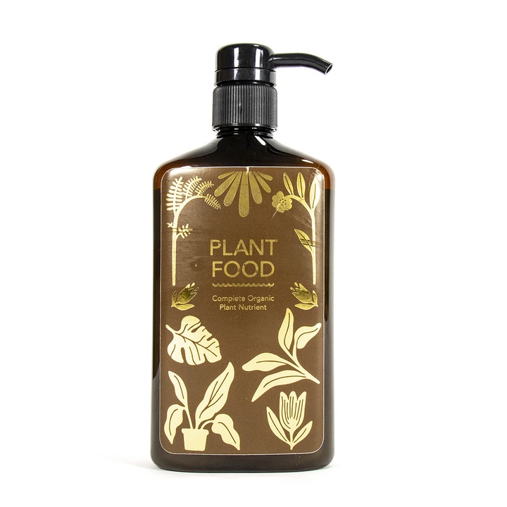 Solutie nutritiva, concentrata, organica, Botanopia, in stcila maro cu pompita dozatoare - Plant Food 450ml