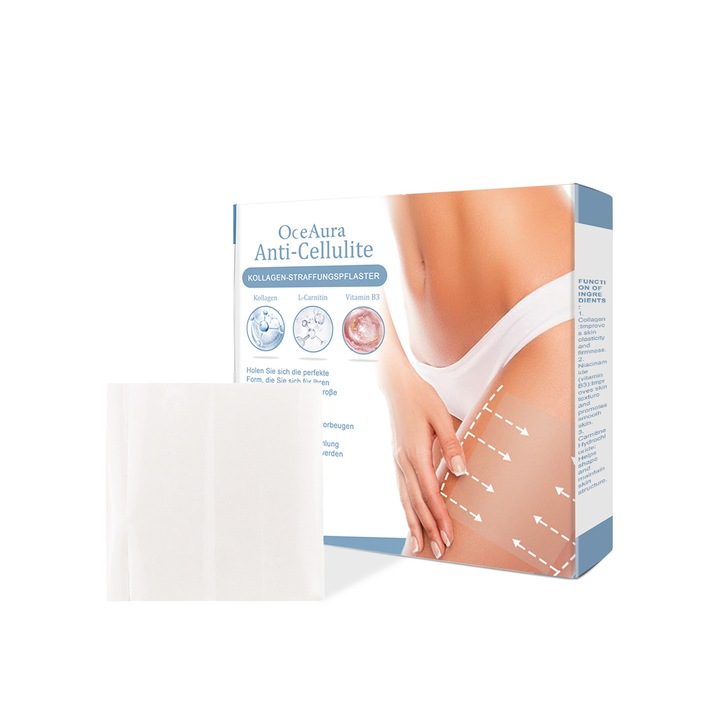 Plasturi pentru ingrijirea corpului Oceaura, efect de intarire, design adaptat, set pentru abdomen, brate si coapse