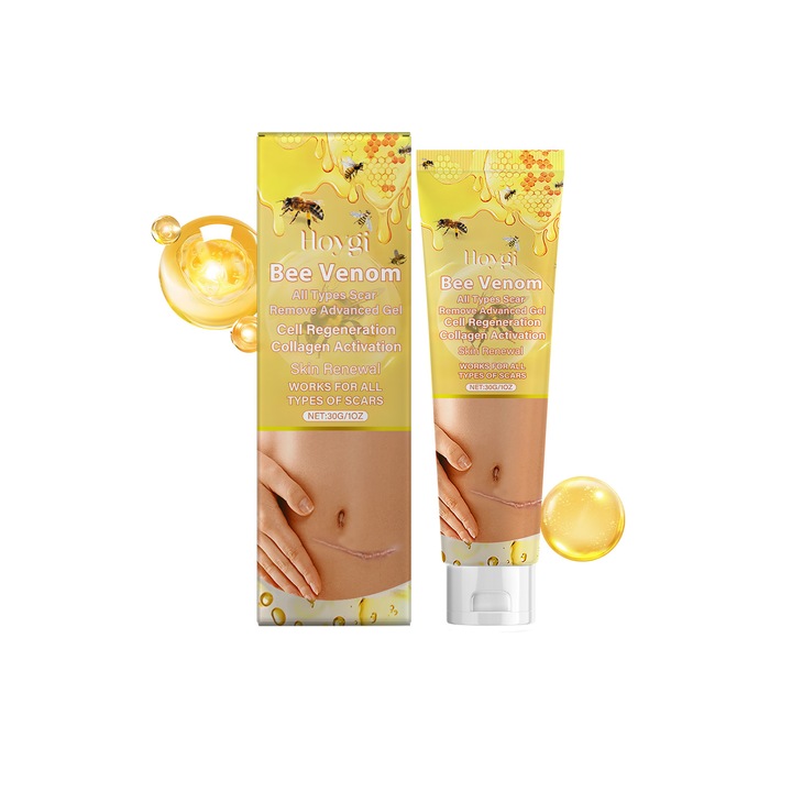 Gel pentru cicatrici cu venin de albine, Hoygi, hidratant, pentru regenerarea pielii