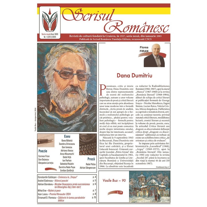 Revista Scrisul Romanesc Nr.1 Din 2025