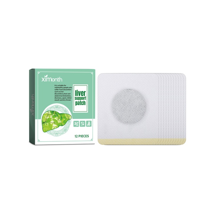 Pachet plasturi de suport pentru ficat, extracte din plante, XIMONTH