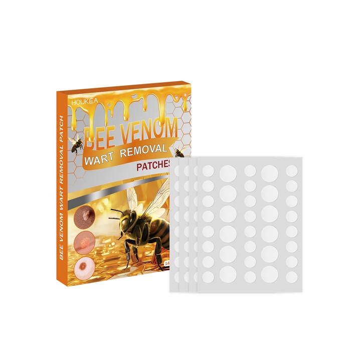 Plasture pentru curatarea pielii Houkea, imbunatateste pielea, reduce pigmentatia, 6x8cm, set de 5 bucati