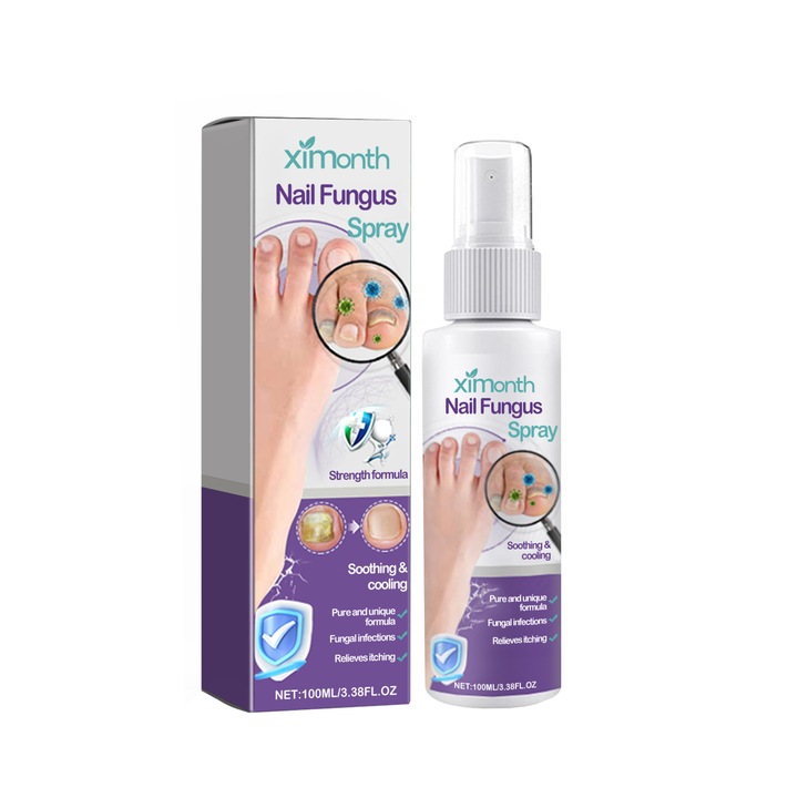 Spray pentru unghii, Ximonth, tratament antifungic, eliminare miros, ingrijire unghii