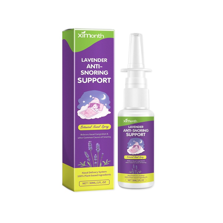 Spray pentru oprirea sforaitului, extract de lavanda, Ximonth