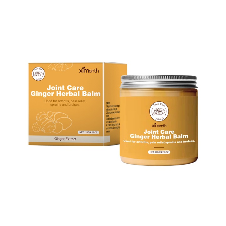 Crema pentru dureri articulare cu extract de ghimbir, Ximonth, 200ml, imbunatateste flexibilitatea articulatiilor, protectie durabila