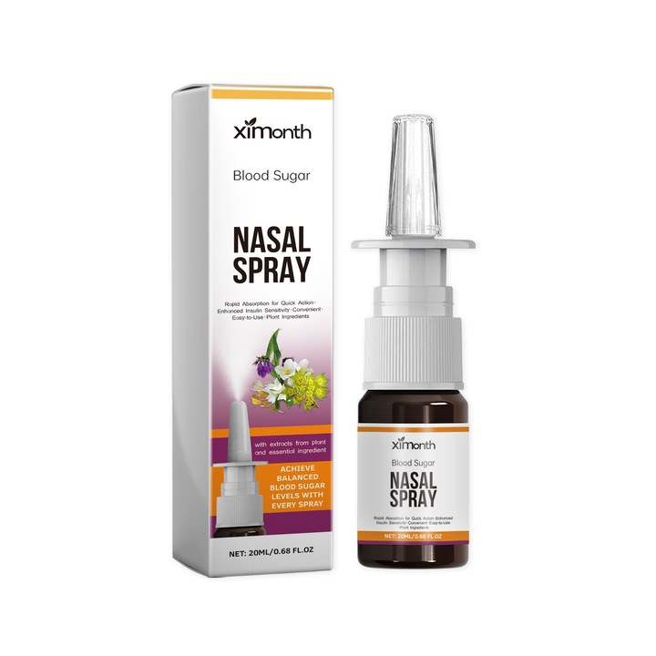 Spray nazal pentru controlul glicemiei, Ximonth, ajută la stabilizarea nivelului de zahăr din sânge, 20 ml