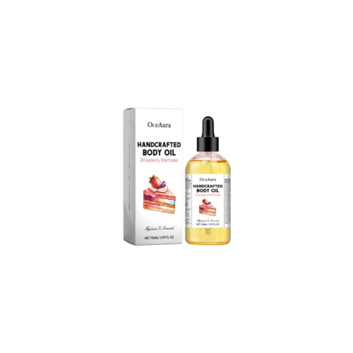 Ulei de corp Oceaura Strawberry Crisp, hidratare, nutrienti, 200ml