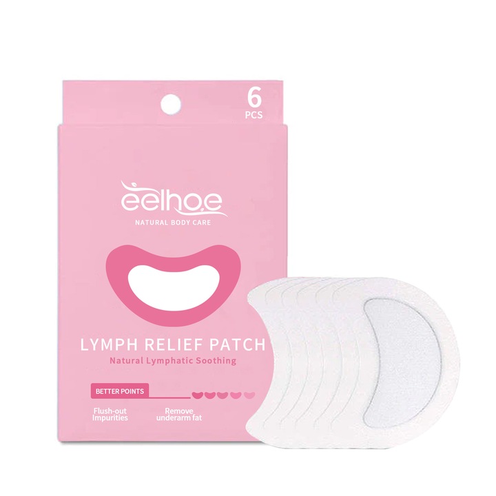 Plasturi pentru ingrijirea limfei, 8-12 ore, eliminare grasime subrat, detoxifiere sanatoasa, EELHOE