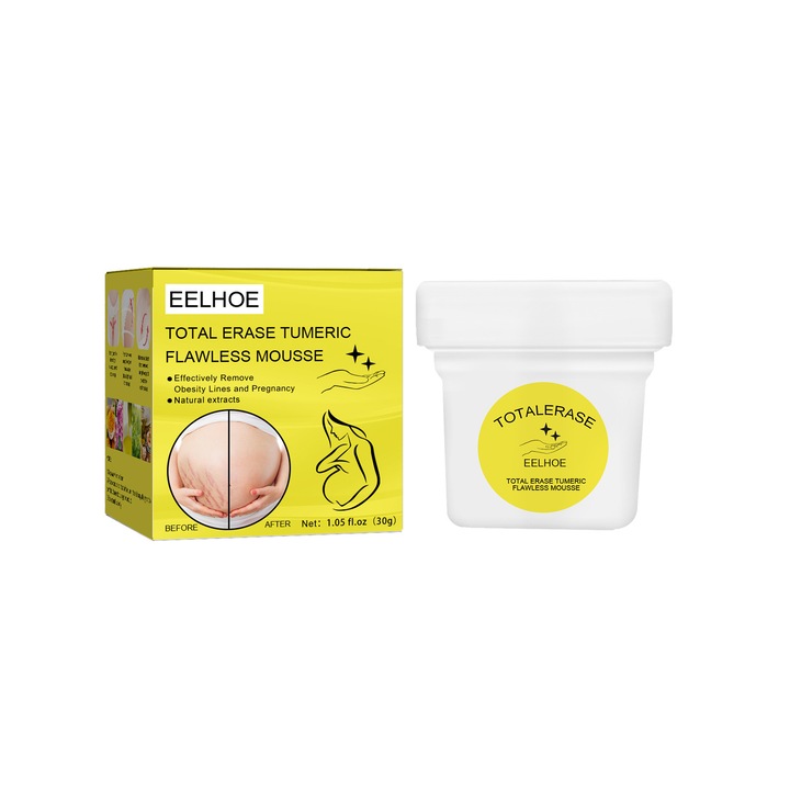 Crema de reparare pentru gravide, EELHOE, cu turmeric si vitamina C, 200ml