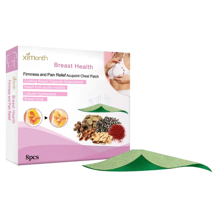 Pachet plasturi pentru piept, Ximonth, proteine din lapte, extract de turmeric