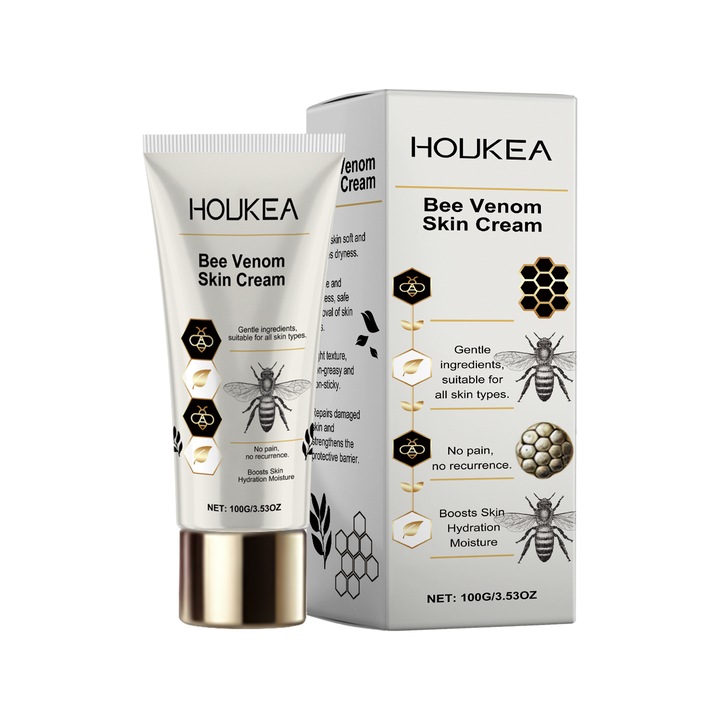 Crema de curatare cu venin de albine, Houkea, ingrijire zilnica, cu menta si vitamina E