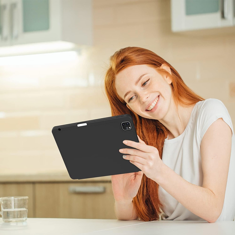 Husa pentru Apple iPad Air 13 2025 / 2024 M3, M2 cu functie wake-up/sleep si compartiment pentru Pen, inchidere magnetica - negru