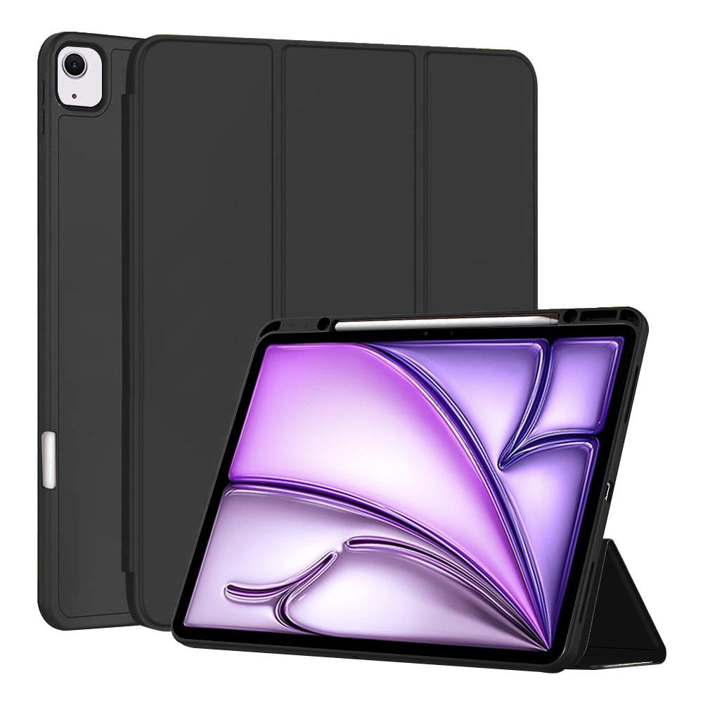 Husa pentru Apple iPad Air 13 2025 / 2024 M3, M2 cu functie wake-up/sleep si compartiment pentru Pen, inchidere magnetica - negru