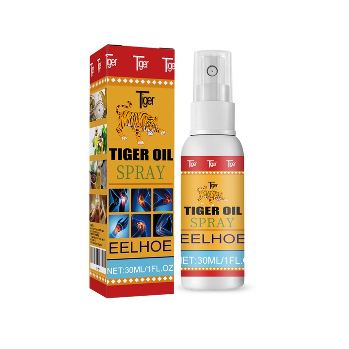 Spray pentru ingrijirea articulatiilor EELHOE Tiger, 150ml, ulei de Yushu, ulei de scortisoara, ulei de menta