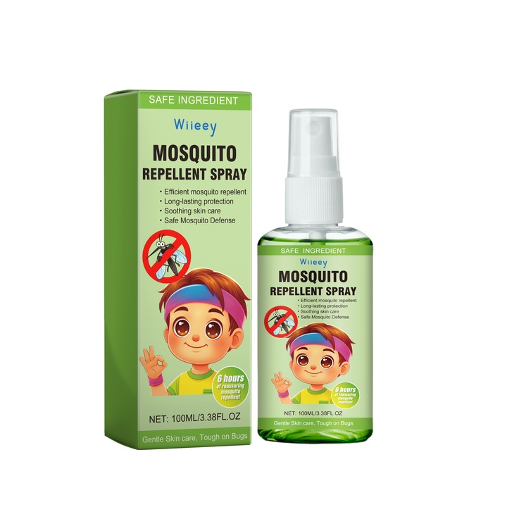 Spray repelent tantari pentru copii Wiieey, cu extract de pelin si ulei de citronella