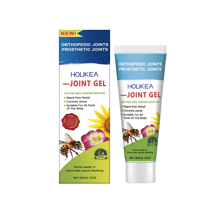 Крем за стави, Houkea, с пчелна отрова, 200 мл, хидратиращ за колене и стави