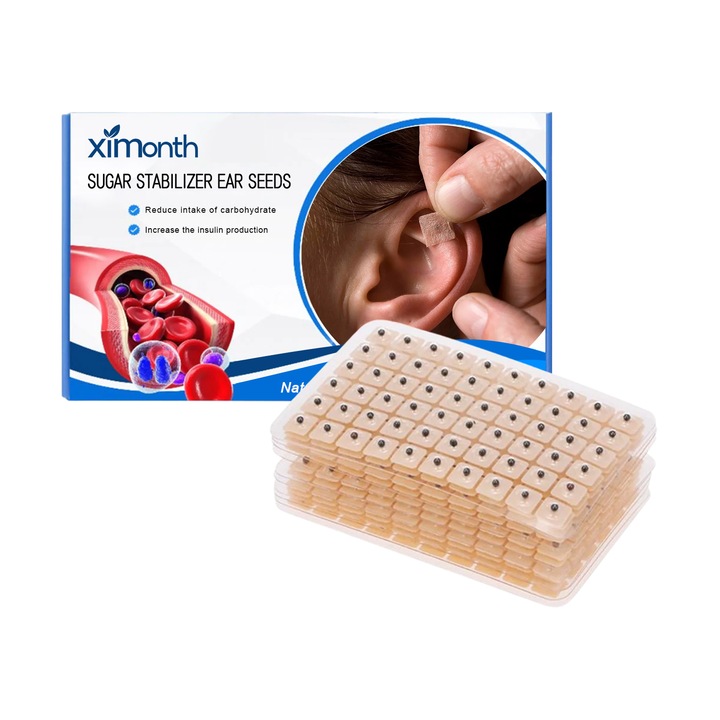 Plasturi Ximonth pentru puncte auriculare, reducerea apetitului, controlul nivelului de zahar din sange,