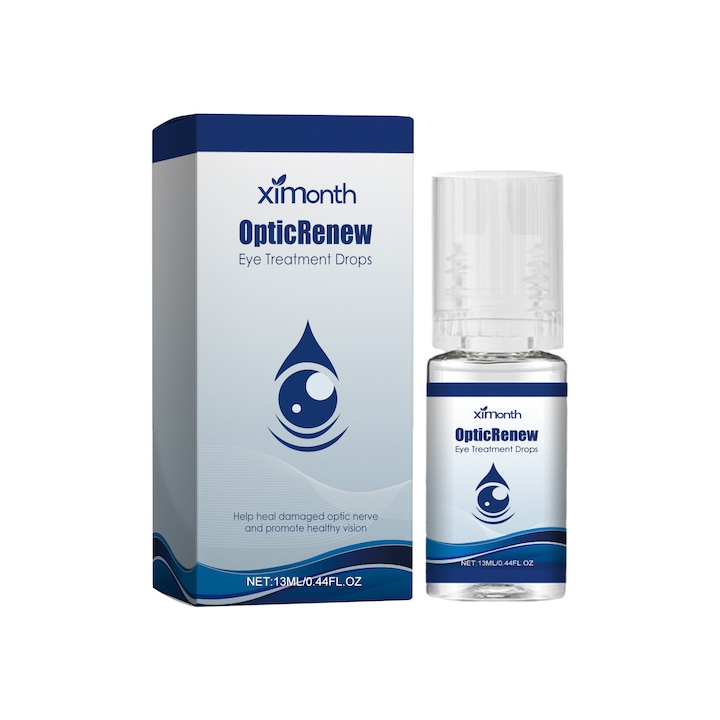 Picaturi pentru Tratamentul Ocular Optic Renew, 10ml, cu Vitamina B6, Glucan, Potasiu, pentru Confort Ocular
