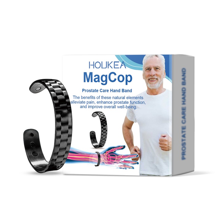 Bratara de ingrijire pentru barbati, cu magneti, aliaj de calitate, rezistent la coroziune