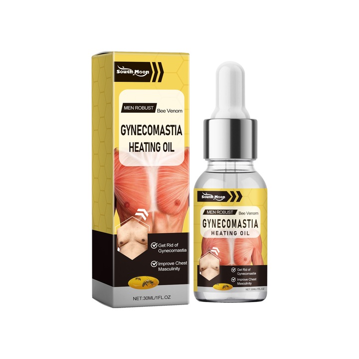 Ulei esential pentru ingrijirea pieptului barbatilor, fermitate si elasticitate, 100ml