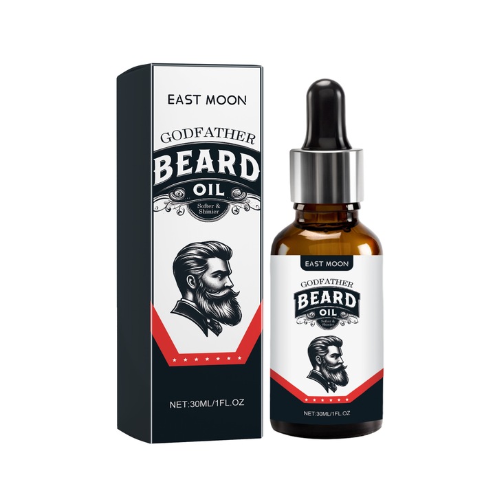 East Moon szakállolaj, hidratáló ápolás, fekete, 30ml