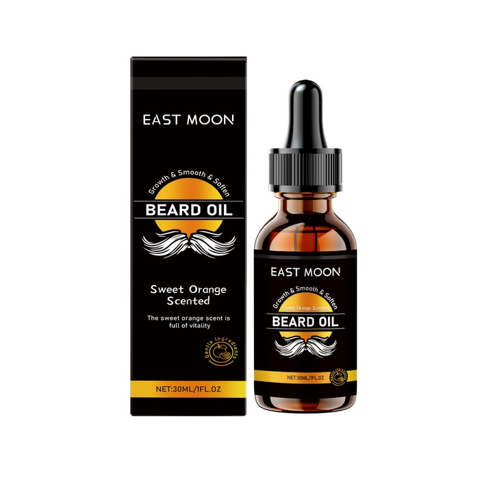 Illóolaj férfi szakállápoláshoz, édes narancs aromájú, hidratáló, 30ml East Moon