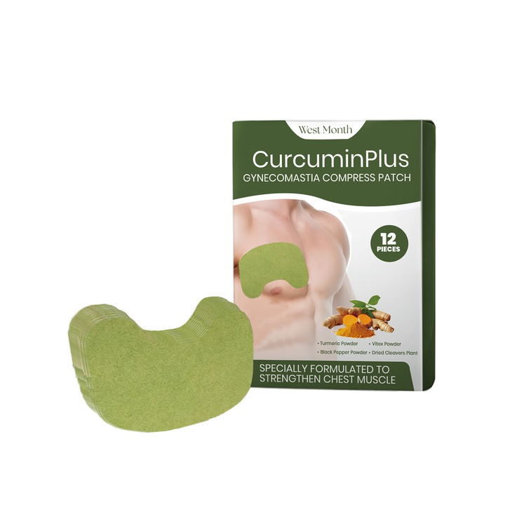 Férfi mellkasápoló tapaszcsomag, West&Month, feszesítő hatás, kontúrjavító, 8-12 óra használat