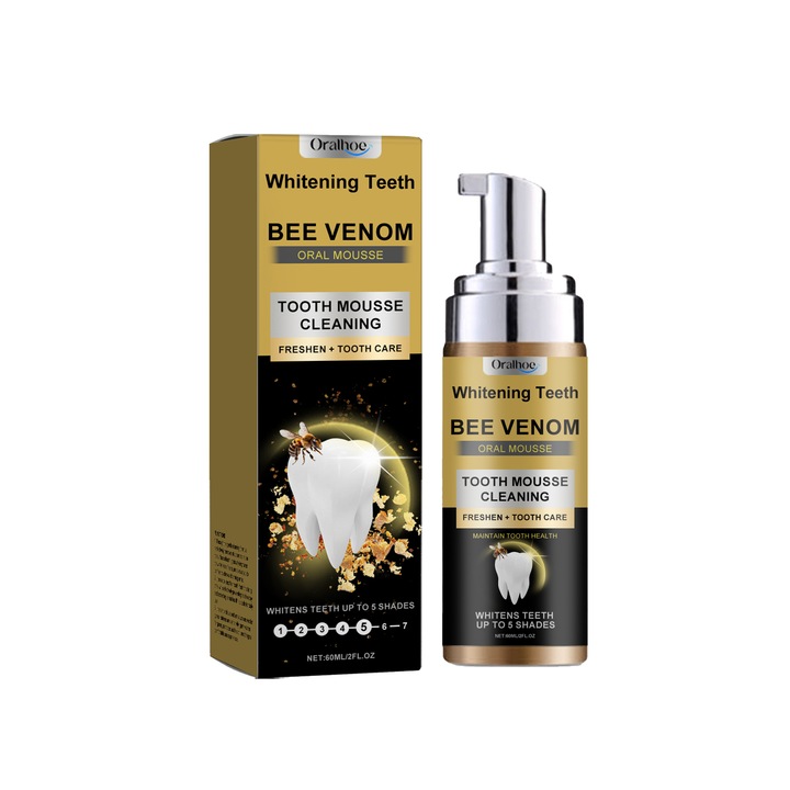 Мус за почистване на зъби Oralhoe, защитава емайла, премахва петна, 200 мл