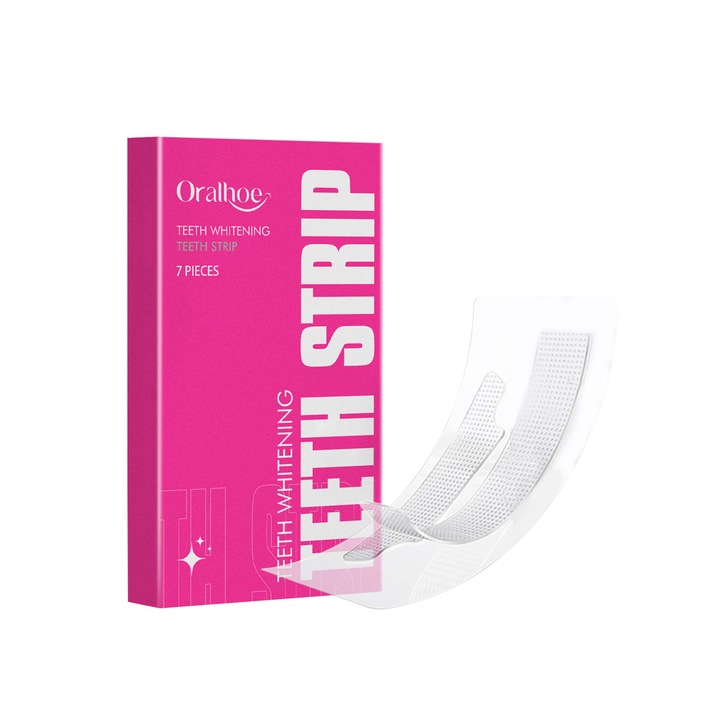 Fogfehérítő csíkok, Oralhoe, mentakivonattal, 10 darab