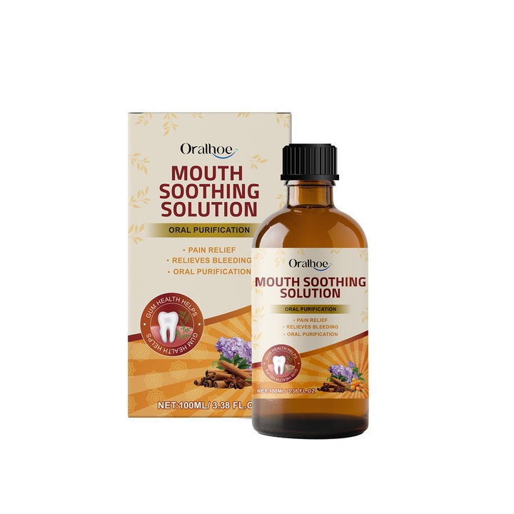 Apa de gura Herbal Oralhoe cu extract de aloe vera si lamaie