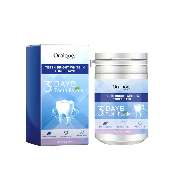 Fogpor 3 napra, mélytisztítás, fehérítés, 100g Oralhoe