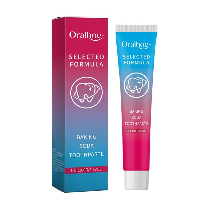 Fogkrém szódabikarbónával, mentával, tisztító és fehérítő hatású, 100ml Oralhoe