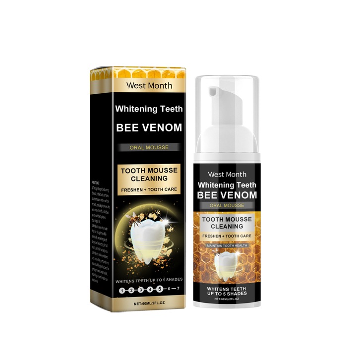 Habzó fogkrém tisztító hatású, védi a fogzománcot, eltávolítja a sárga foltokat, 100ml