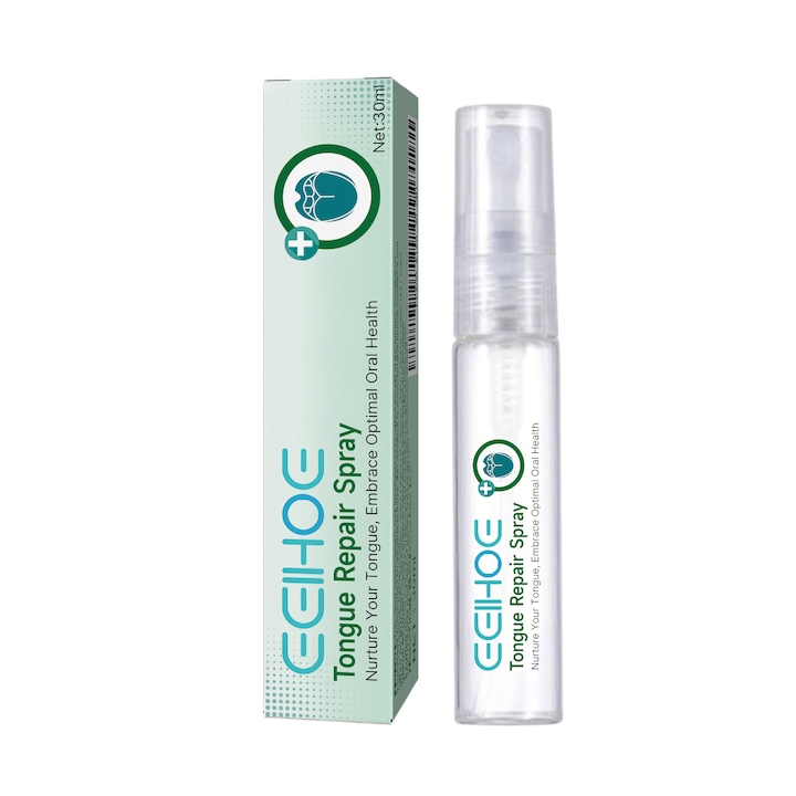 Nyelvjavító Spray, EELHOE, Hidratáló, Menta