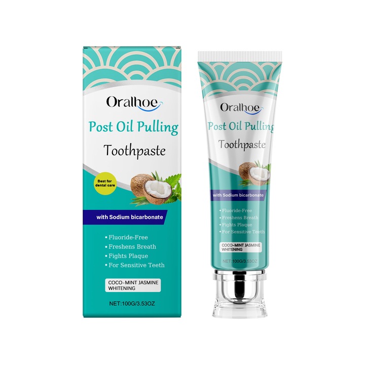 Kókuszolajos fogkrém, Oralhoe, 100 ml