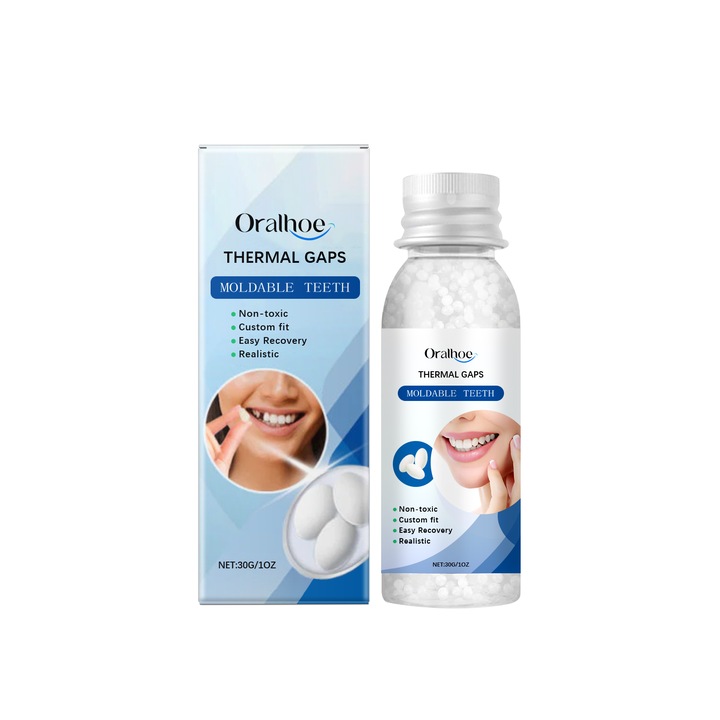 Adeziune dentara modelabila pentru umplerea temporara a golurilor, Oralhoe, poliuretan, 50 g, alb