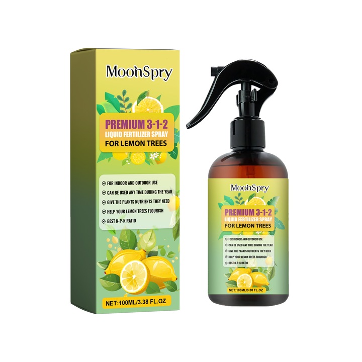 Spray fertilizant lichid 3-1-2 pentru pomi de lamaie, imbunatatirea solului, 500ml