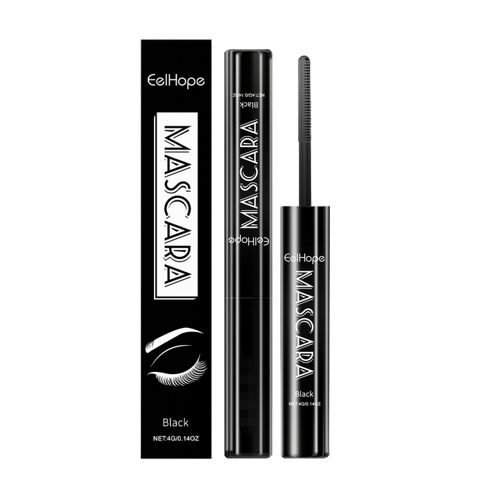 Eelhope fekete szempillaspirál, hosszan tartó formula, göndörítő hatás, 10ml