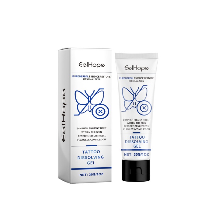 Tetoválásápoló gél, Eelhope, rozmaringlevél olajat, rózsaolajat tartalmaz